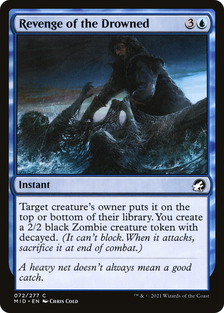 Image of Revenge of the Drowned (MID-072) - Innistrad: Midnight Hunt Foil