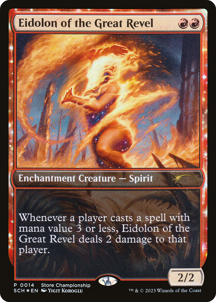 Image of Eidolon of the Great Revel (GAME-014) - Store Championships: (enchantment) Foil