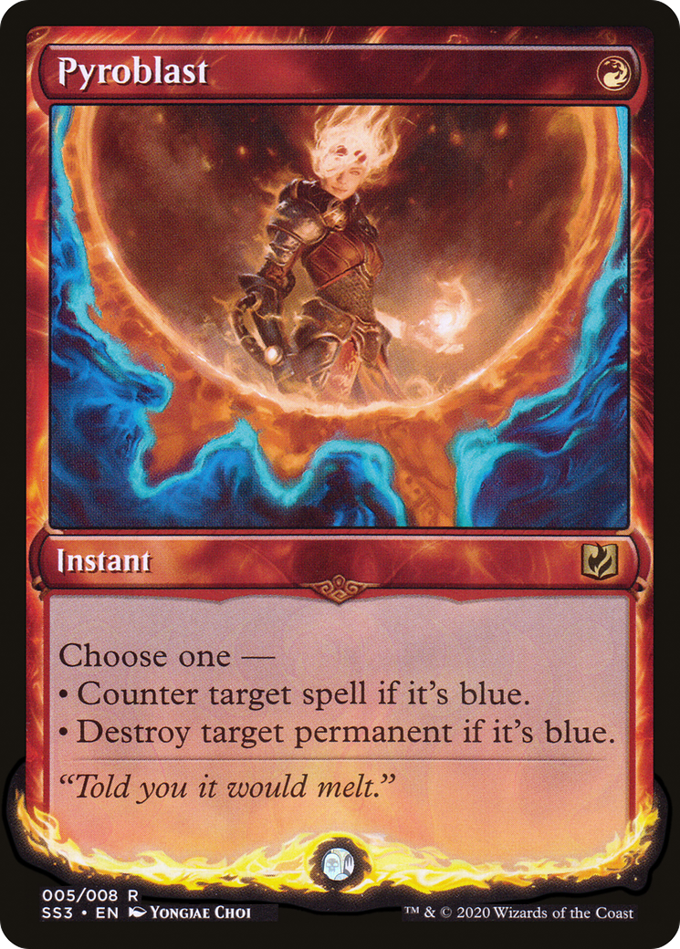 Image of Pyroblast (SS3-005) - Signature Spellbook: Chandra