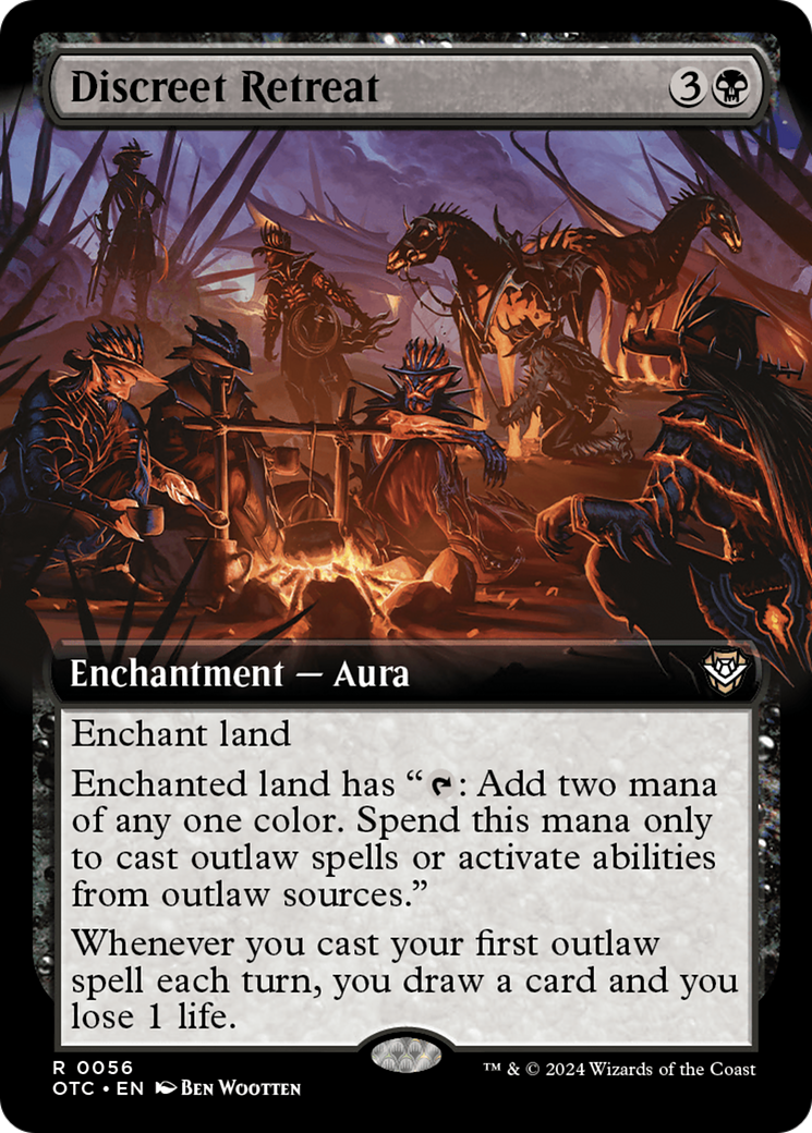 Image of Discreet Retreat (Extended Art) (OTC-056) - Outlaws of Thunder Junction Commander: (Extended Art)
