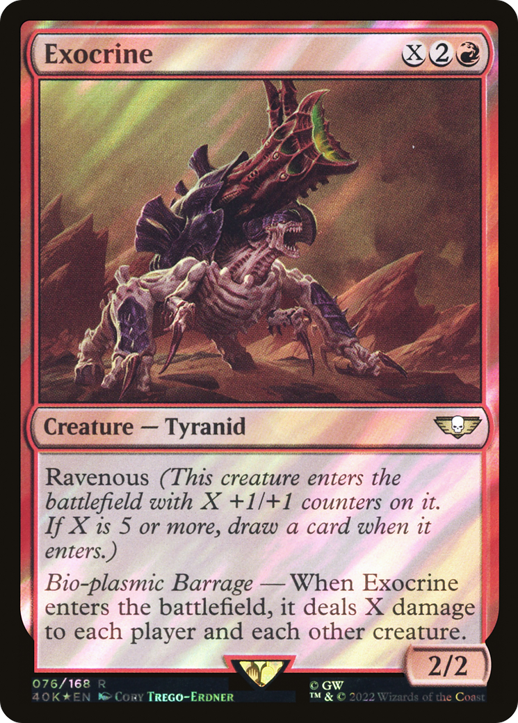 Image of Exocrine (Surge Foil) (40K-076) - Warhammer 40,000 Commander Foil