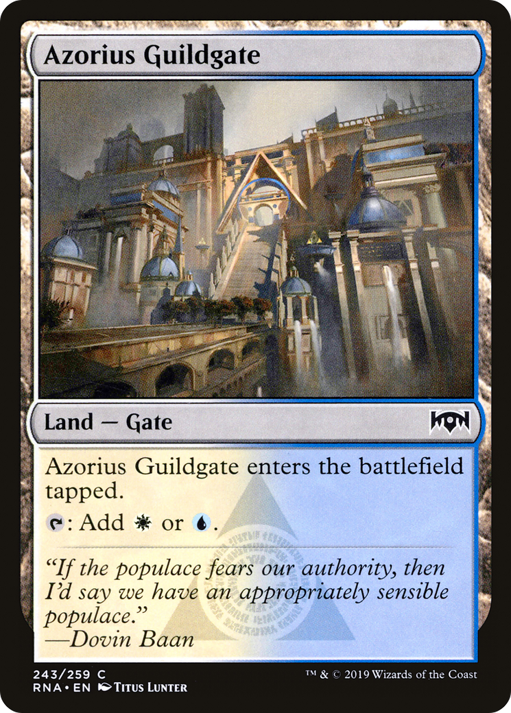 Image of Azorius Guildgate (243) (RNA-243) - Ravnica Allegiance