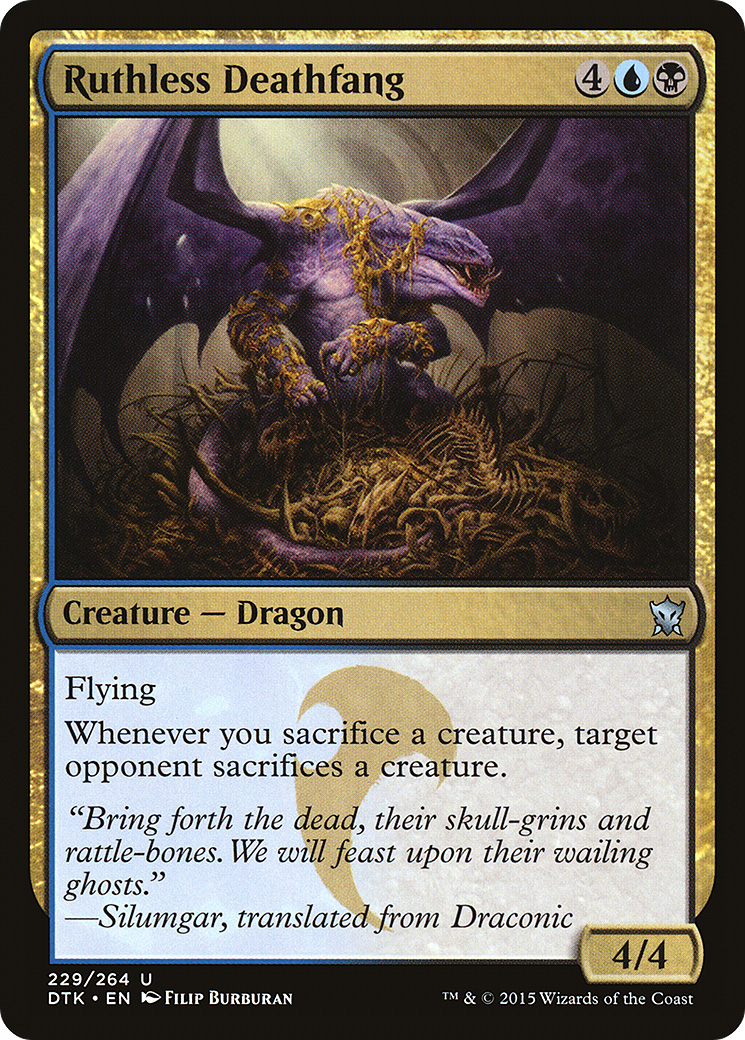Image of Ruthless Deathfang (DTK-229) - Dragons of Tarkir