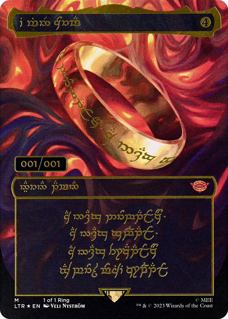Image of The One Ring (LTR-000) - The Lord of the Rings: Tales of Middle-earth (Borderless) Foil