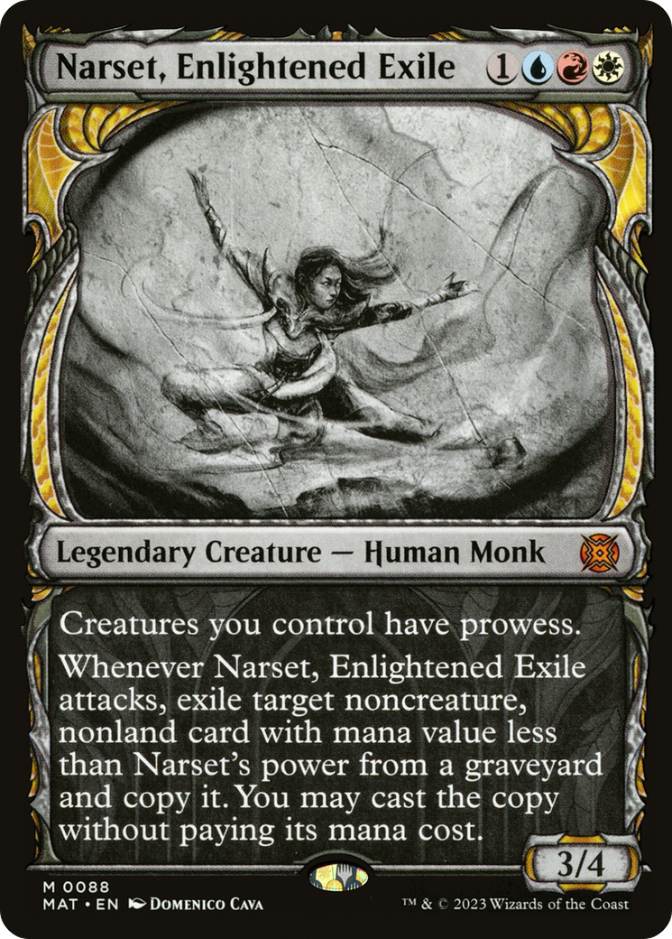 Image of Narset, Enlightened Exile (Showcase) (MAT-088) - March of the Machine: The Aftermath: (Showcase) Foil