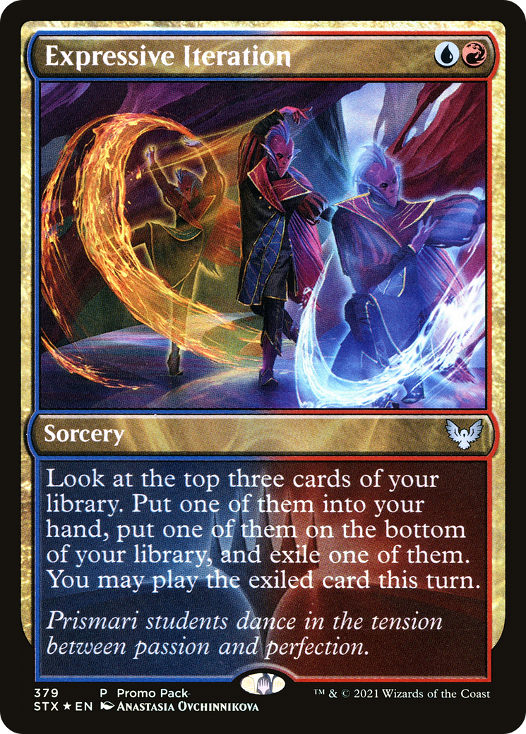 Image of Expressive Iteration (PPSTX-379) - Strixhaven: School of Mages Foil