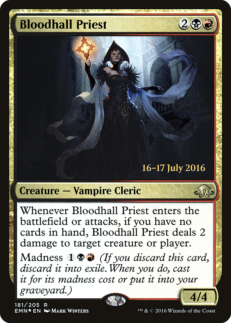 Image of Bloodhall Priest (PRE-181S) - Eldritch Moon Promos Foil