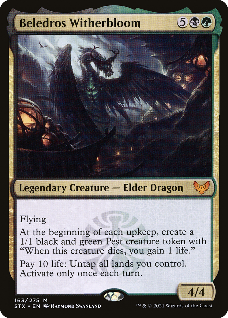 Image of Beledros Witherbloom (STX-163) - Strixhaven: School of Mages