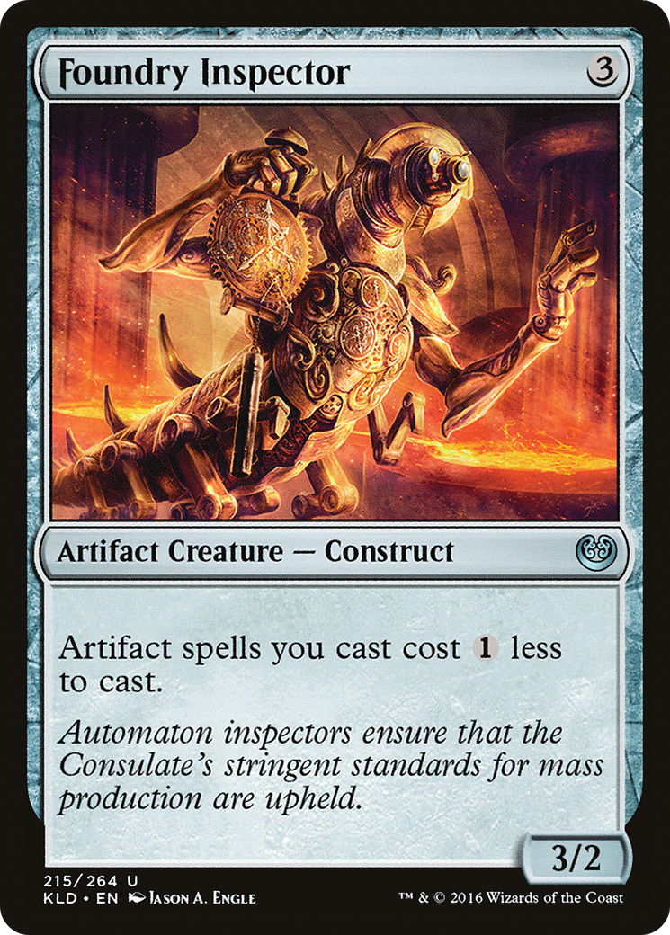 Image of Foundry Inspector (KLD-215) - Kaladesh Foil