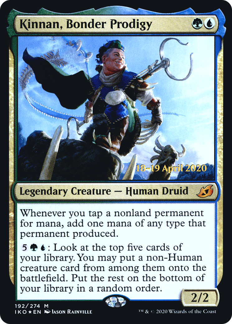 Image of Kinnan, Bonder Prodigy (PRE-192) - Ikoria: Lair of Behemoths Promos Foil