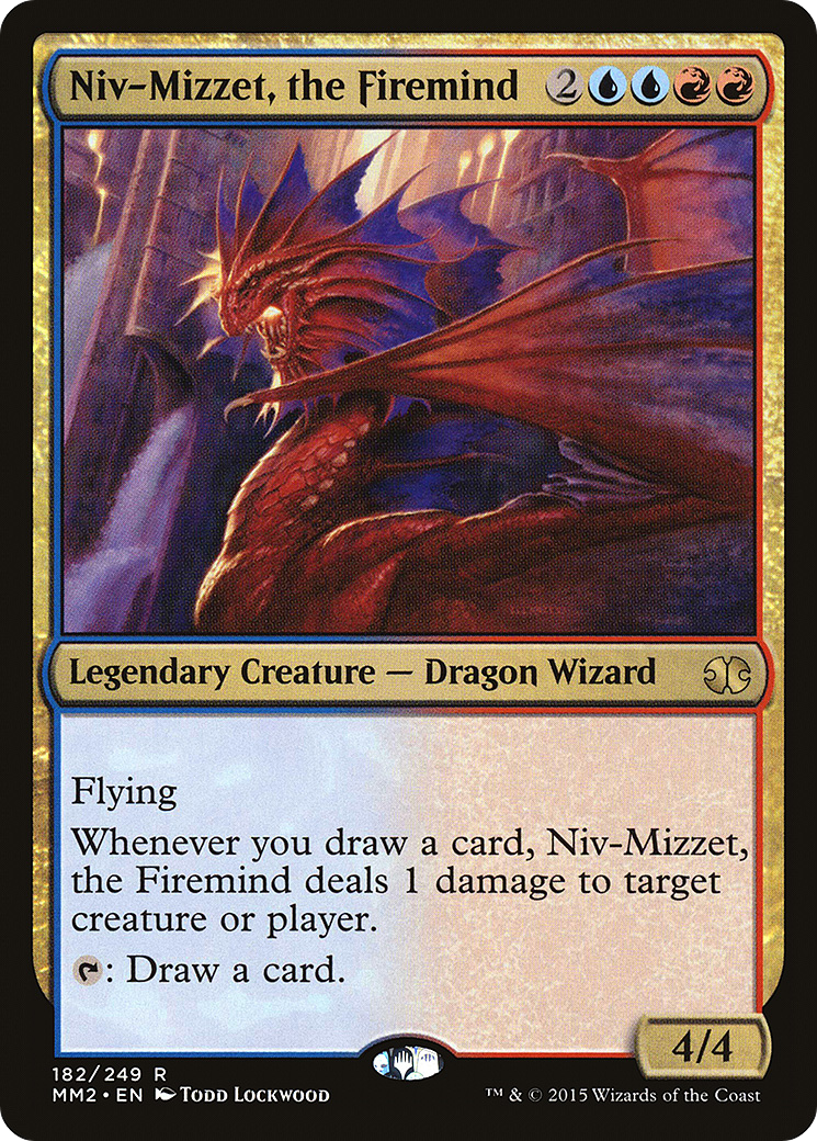 Image of Niv-Mizzet, the Firemind (MM2-182) - Modern Masters 2015 Foil
