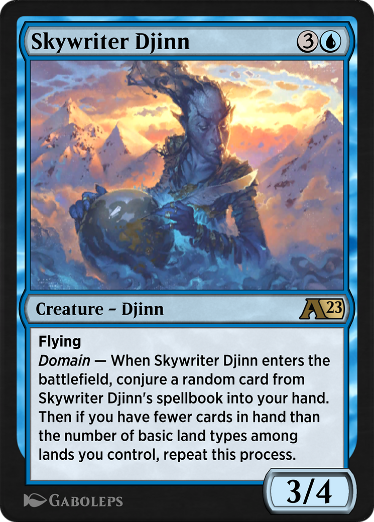 Image of Skywriter Djinn (YDMU-005) - Alchemy: Dominaria