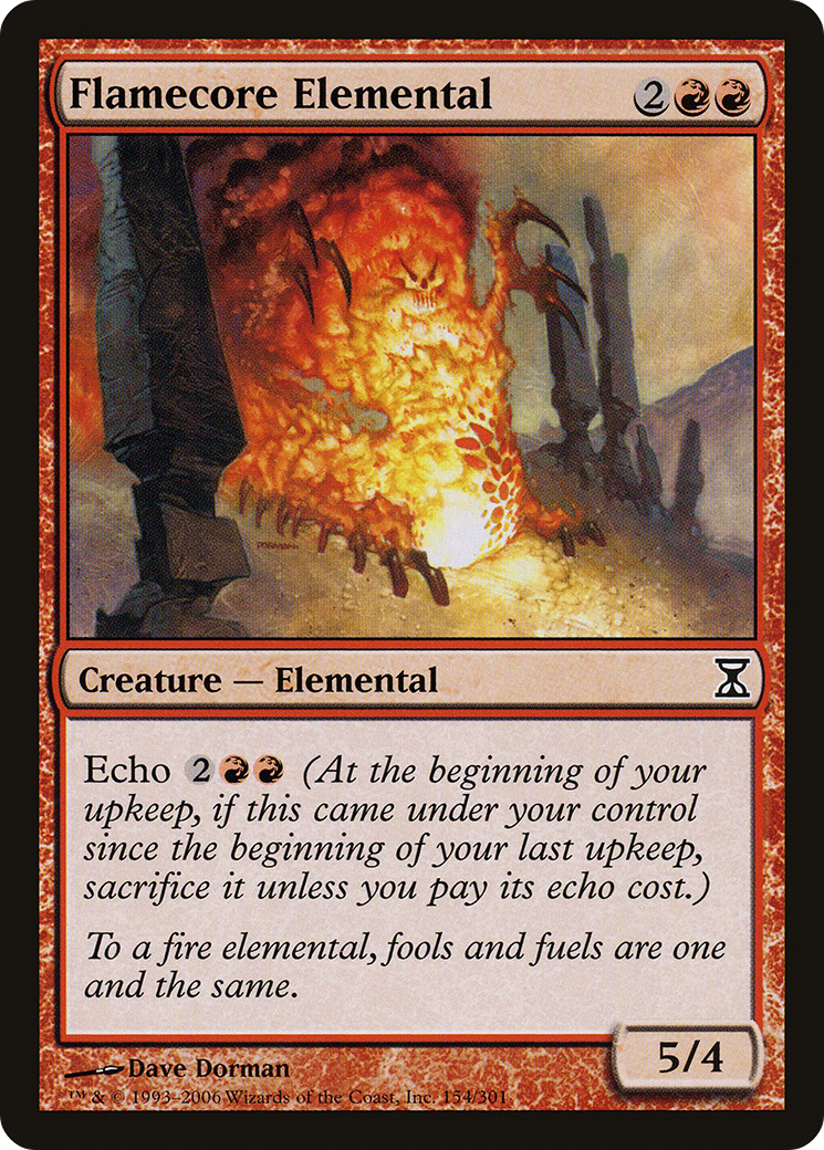 Image of Flamecore Elemental (TSP-154) - Time Spiral