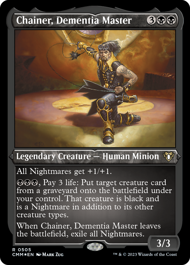 Image of Chainer, Dementia Master (CMM-505) - Commander Masters Etched Foil