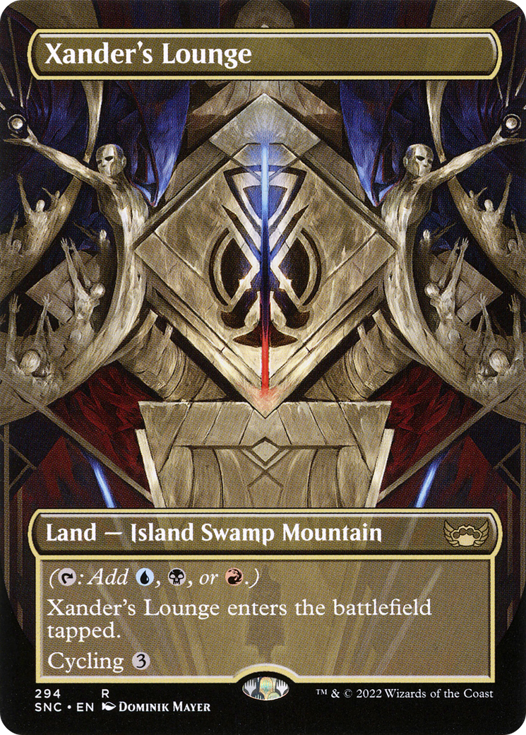 Image of Xander's Lounge (Borderless) (SNC-294) - Streets of New Capenna (Borderless) Foil
