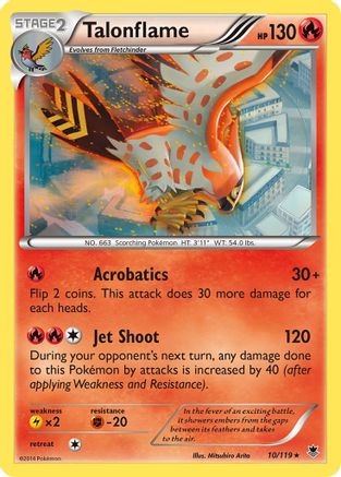 Image of Talonflame 010  XY  Phantom Forces - Rare