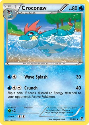 Image of Croconaw 016/119  XY  Phantom Forces - Uncommon
