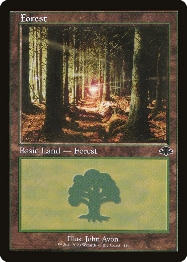 Image of Forest (410) (Retro Frame) (DMR-410) - Dominaria Remastered