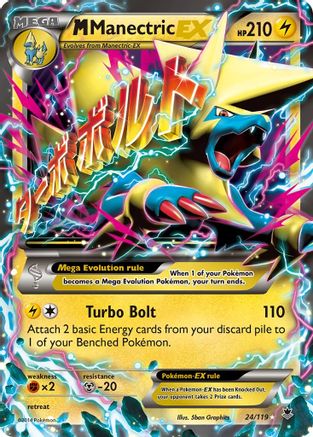 Image of M Manectric EX 024/119  - Holofoil XY  Phantom Forces - Ultra Rare