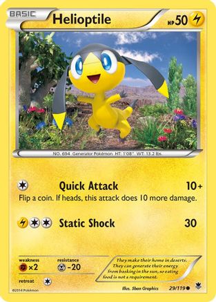 Image of Helioptile (29) 029  XY  Phantom Forces - Common