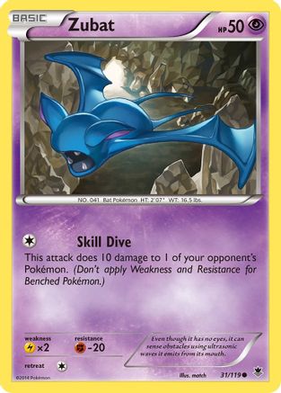 Image of Zubat 031/119  XY  Phantom Forces - Common