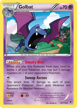 Image of Golbat 032/119  XY  Phantom Forces - Uncommon