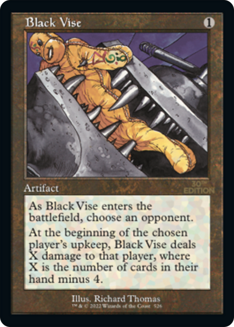 Image of Black Vise (Retro Frame) (30A-526) - 30th Anniversary Edition