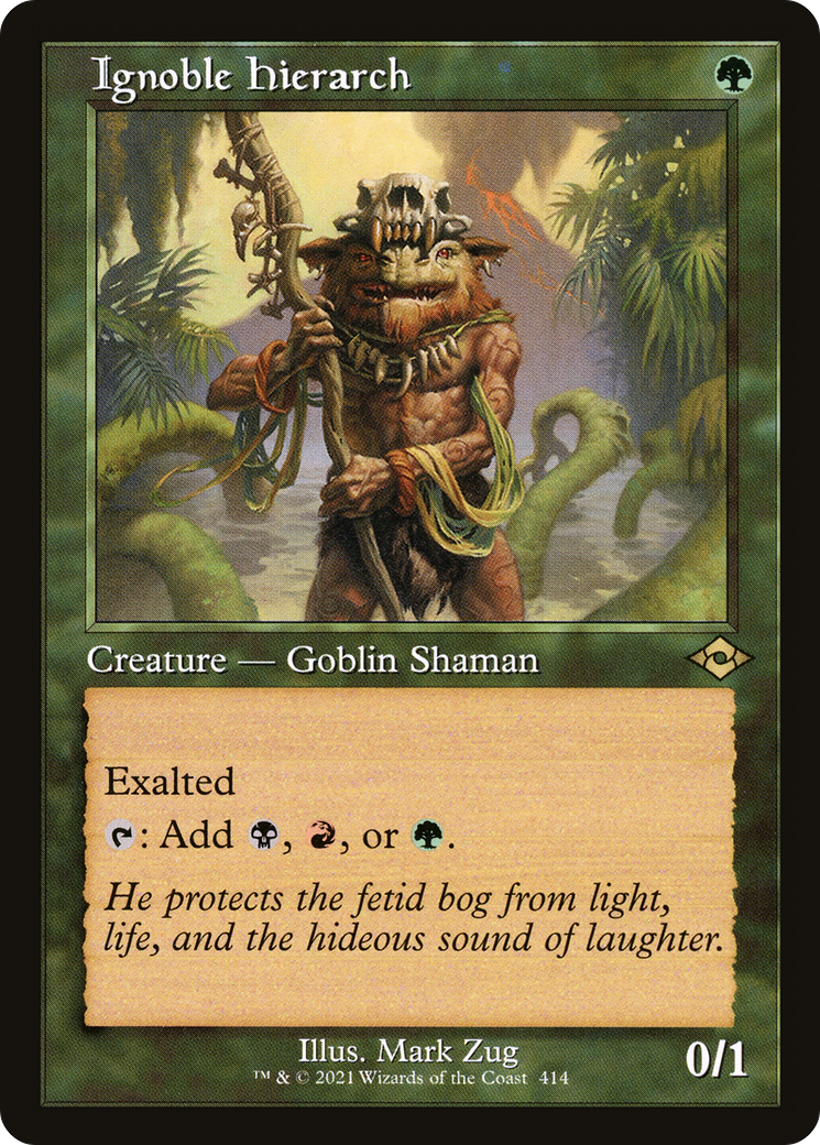 Image of Ignoble Hierarch (Retro Frame) (MH2-414) - Modern Horizons 2 Etched Foil