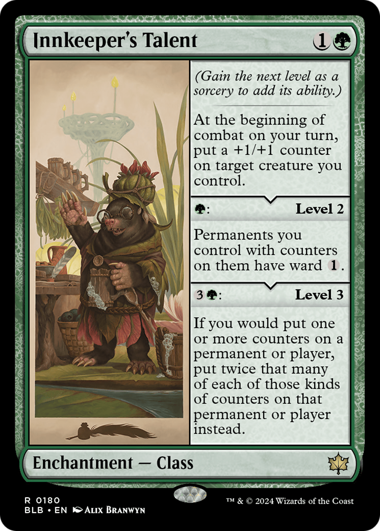 Image of Innkeeper's Talent (BLB-180) - Bloomburrow Foil