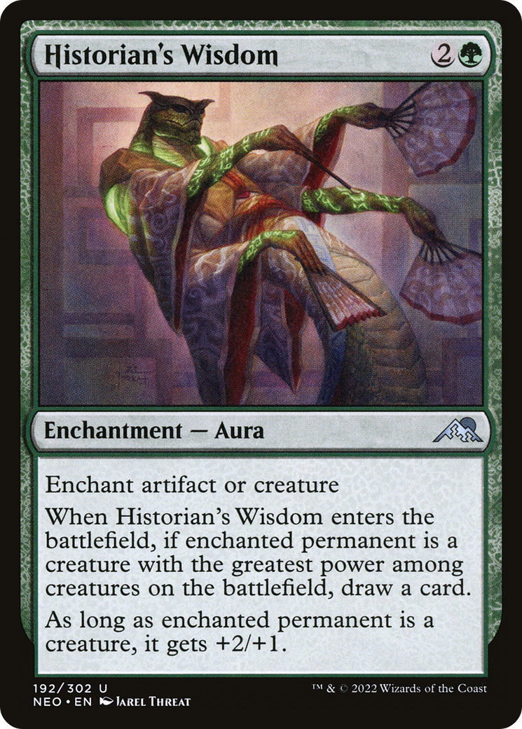 Image of Historian's Wisdom (NEO-192) - Kamigawa: Neon Dynasty