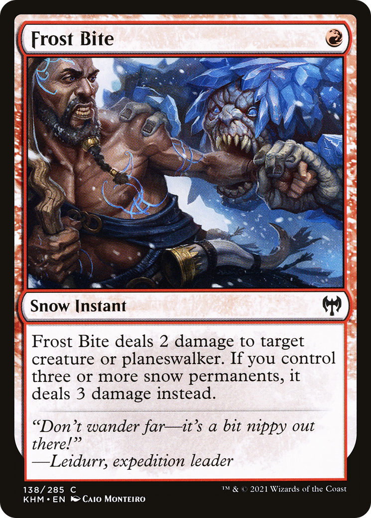 Image of Frost Bite (KHM-138) - Kaldheim: (snow) Foil