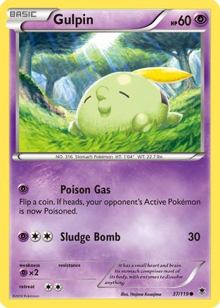 Image of Gulpin 037  XY  Phantom Forces - Common