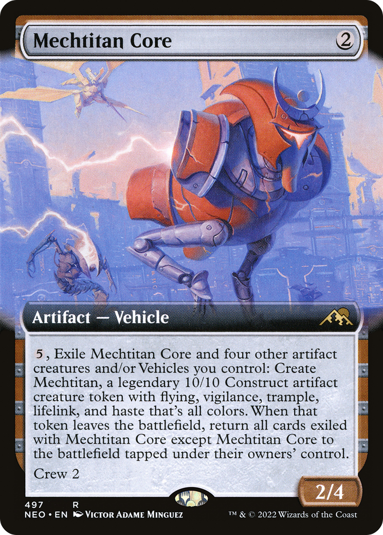 Image of Mechtitan Core (Extended Art) (NEO-497) - Kamigawa: Neon Dynasty: (Extended Art)