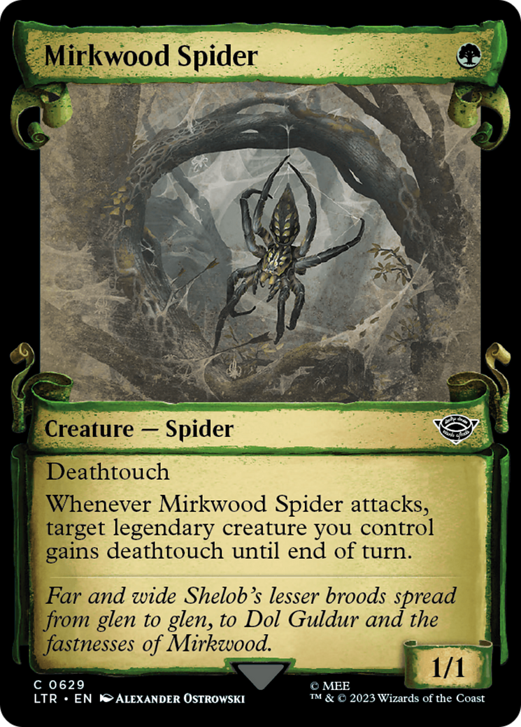 Image of Mirkwood Spider (Showcase Scrolls) (LTR-629) - The Lord of the Rings: Tales of Middle-earth: (Showcase) Foil