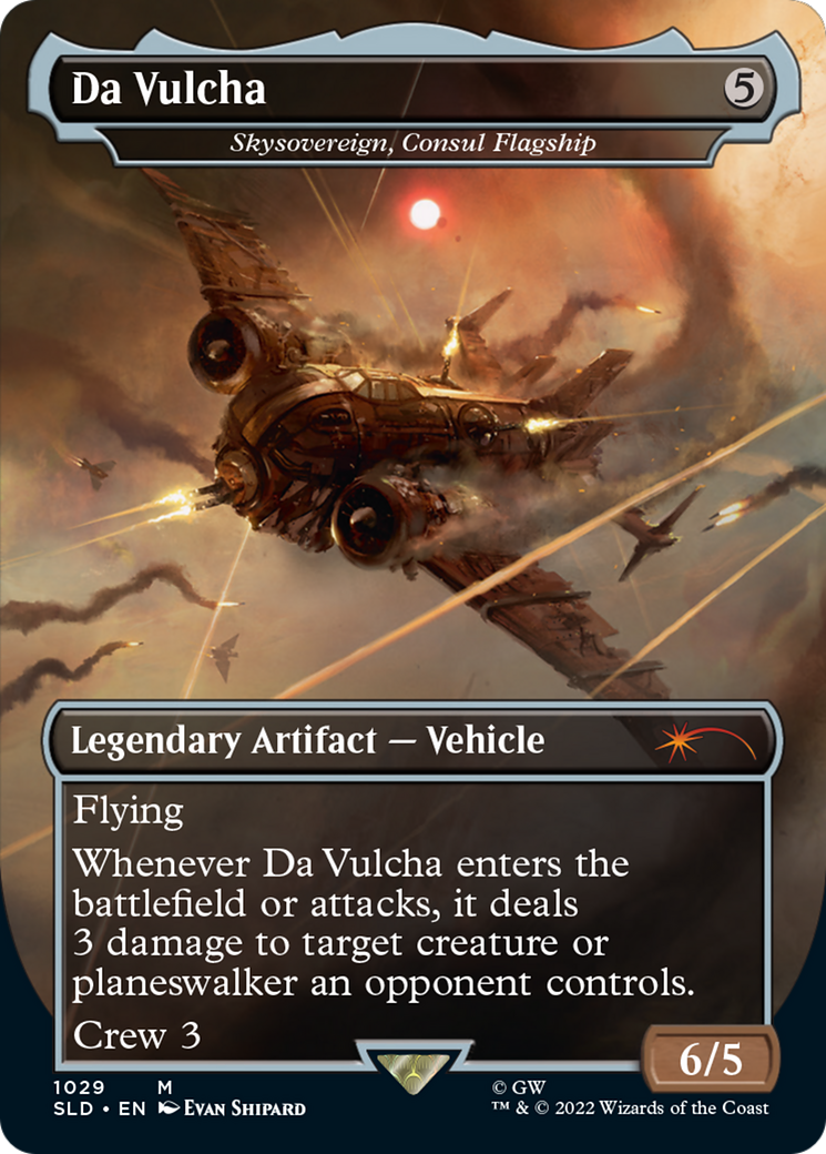 Image of Da Vulcha - Skysovereign, Consul Flagship (Borderless) (SLD-1029) - Secret Lair Drop / Da Vulcha (Borderless)