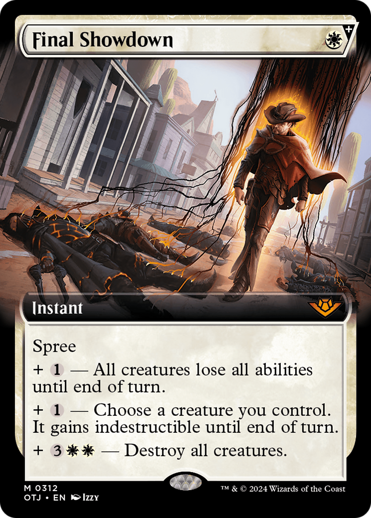Image of Final Showdown (Extended Art) (OTJ-312) - Outlaws of Thunder Junction: (Extended Art, spree) Foil
