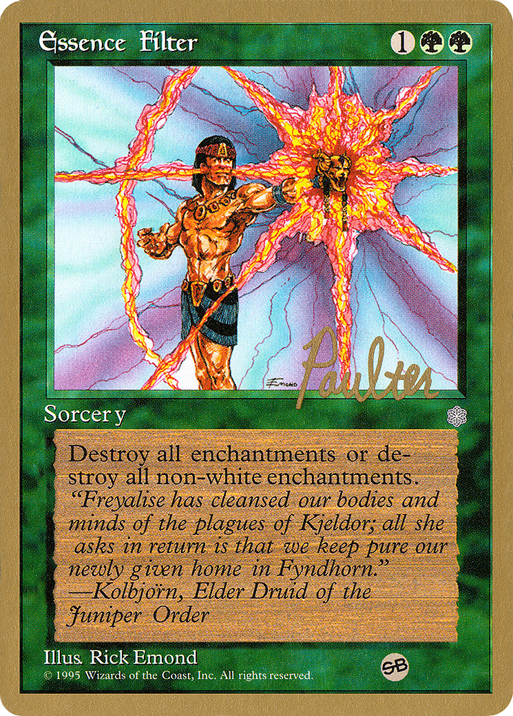 Image of Essence Filter - 1996 Preston Poulter (ICE) (SB) (WCD-) - Pro Tour Collector Set
