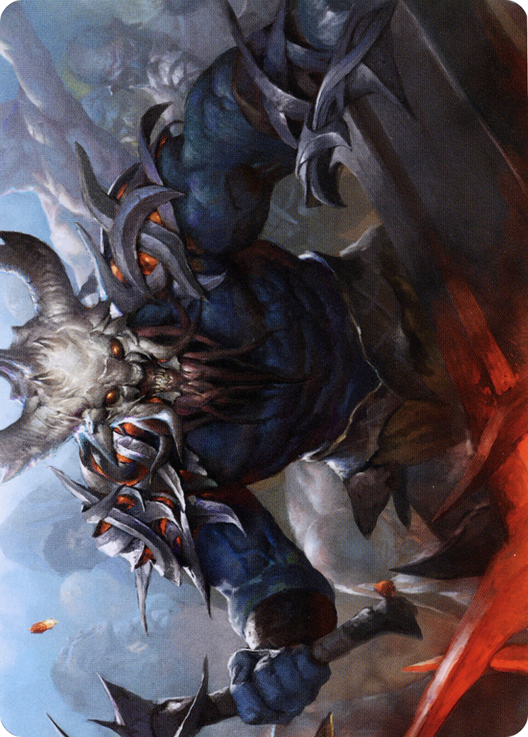 Image of Frenzied Raider // Frenzied Raider (ASKHM-034) - Art Series: Kaldheim (Borderless) Foil