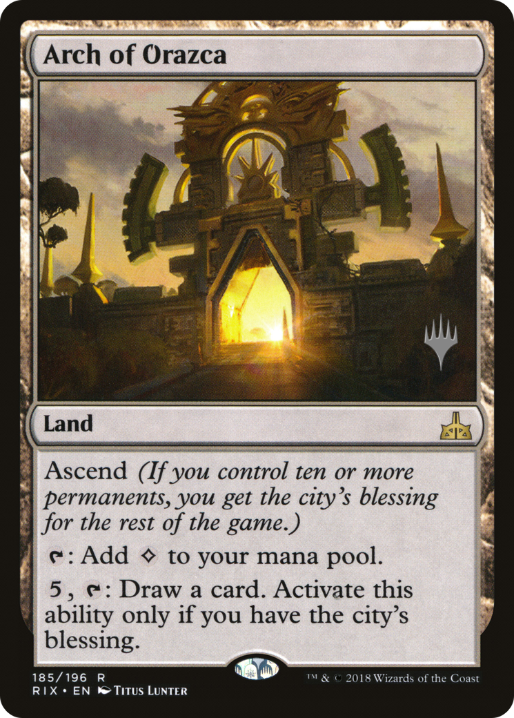 Image of Arch of Orazca (PPM20-185P) - Rivals of Ixalan Promos Foil