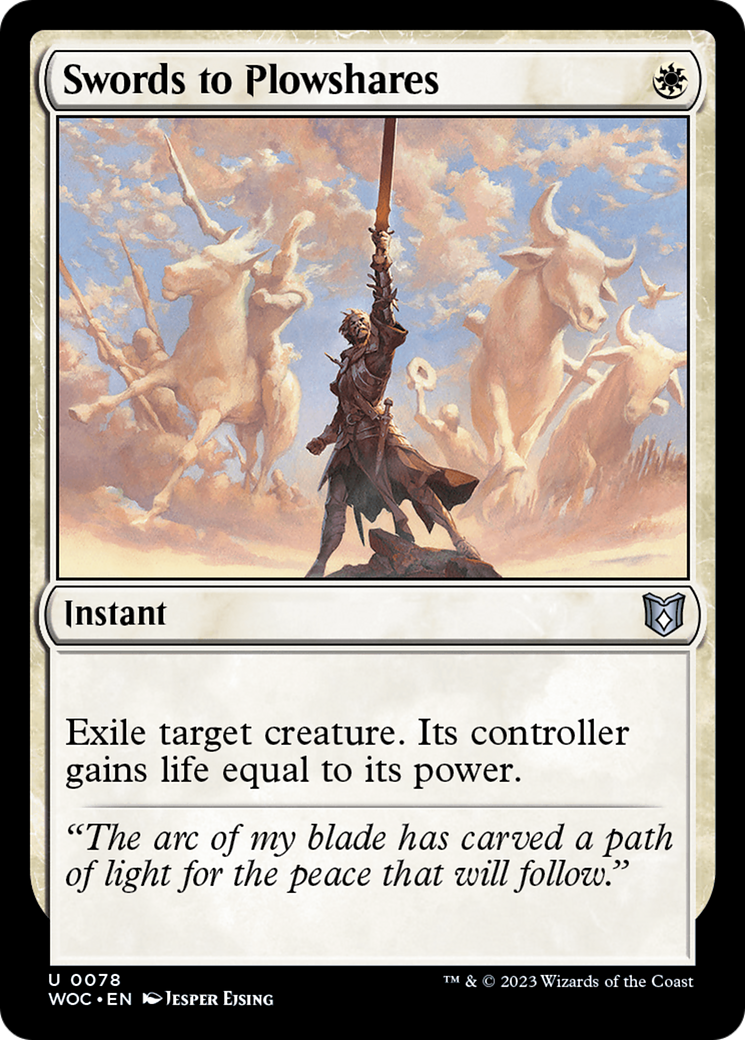 Image of Swords to Plowshares (WOC-078) - Wilds of Eldraine Commander