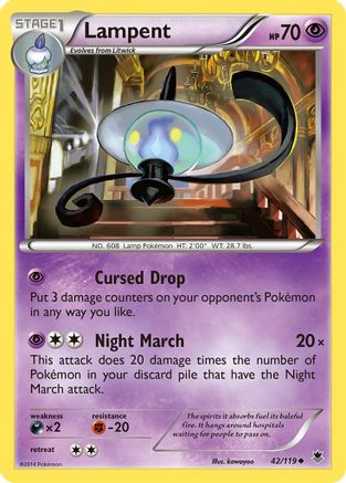Image of Lampent 042/119  XY  Phantom Forces - Uncommon