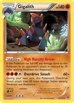 Image of Gigalith 050  - Holofoil XY  Phantom Forces - Holo Rare