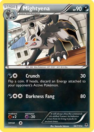 Image of Mightyena 054  XY  Phantom Forces - Rare