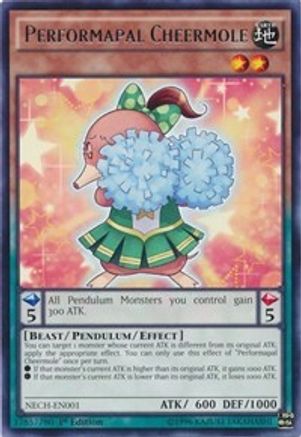 Image of Performapal Cheermole (NECH-EN001) - The New Challengers 1st Edition