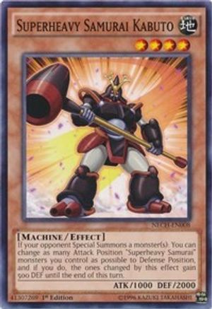 Image of Superheavy Samurai Kabuto (NECH-EN008) - The New Challengers 1st Edition