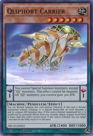 Image of Qliphort Carrier (NECH-EN022) - The New Challengers 1st Edition