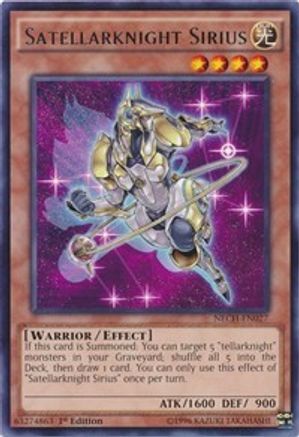 Image of Satellarknight Sirius (NECH-EN027) - The New Challengers 1st Edition