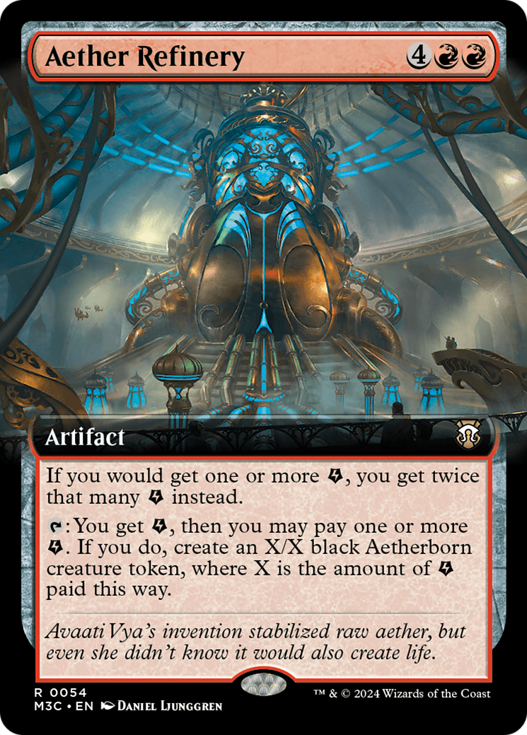 Image of Aether Refinery (Extended Art) (M3C-054) - Modern Horizons 3 Commander: (Extended Art)