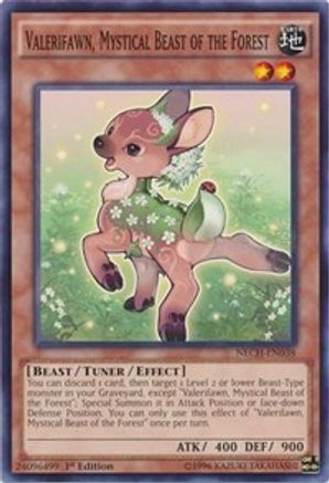 Image of Valerifawn, Mystical Beast of the Forest (NECH-EN038) - The New Challengers 1st Edition