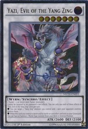 Image of Yazi, Evil of the Yang Zing (UTR) (NECH-EN051) - The New Challengers 1st Edition